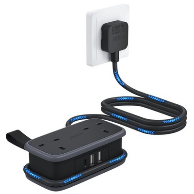 NTONPOWER Travel Verlängerungskabel, Cruise Essentials Kabel mit schwarz 