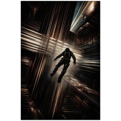 Interstellar Astronaut Tesseract Sci-Fi Movie Art Poster