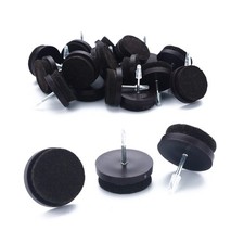 Furniture Felt Pads Nail-on Heavy Duty Felt Pad Chair Sliders Round Chair Leg...