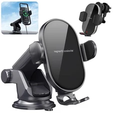 Wireless Car Charger Fast Charging Automatic Clamping Mount Phone Holder