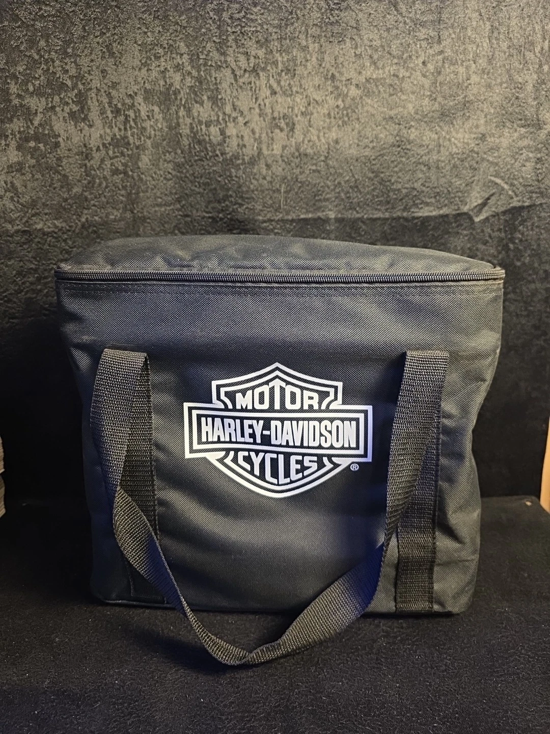 Harley Davidson Portable Charcoal BBQ Grill with Utensils & Carry Bag - NEW