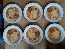 Rosenthal Studio Line Terra Prato 6 Kuchenteller 20,5 cm 70er Vintage Retro