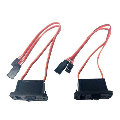 Apex RC Products JR Style HD On/Off Switches W/LED +Charge Port 2 Pack ...