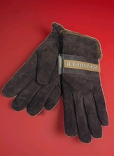 Isotoner Large Brown Suede Microluxe Lined Women's Gloves New With Tags