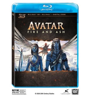 Avatar: Fire And Ash (4 Disc) - 3D/BD Combo + Bonus Disc + Digital