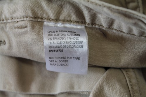 Pantalones Cortos Denali Para Hombres Talla 36 Caqui Bolsillos de Carga Exterior Senderismo Pesca Golf Algodón - Imagen 4 de 6