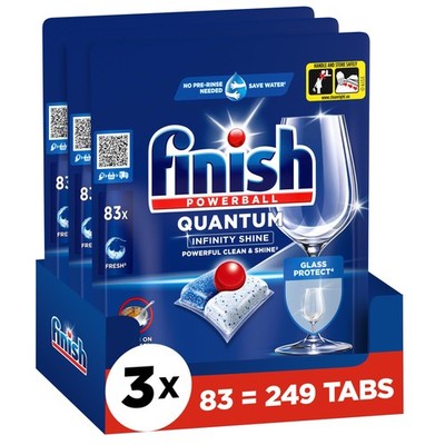 Finish Quantum Infinity Shine Spülmaschinentabs   3 x 83 Tabs