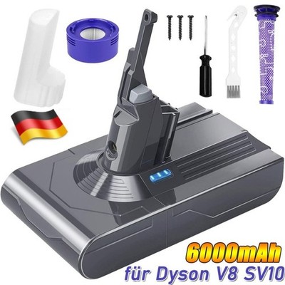 Für Dyson V8 SV10 12,6V Absolute Animal Formerly Cell Ersatz Akku 6000mAh TOP
