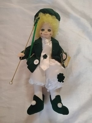 Authentic Brinns Calendar Clown March Limited Edition 1988 Irish Leprachaun Doll