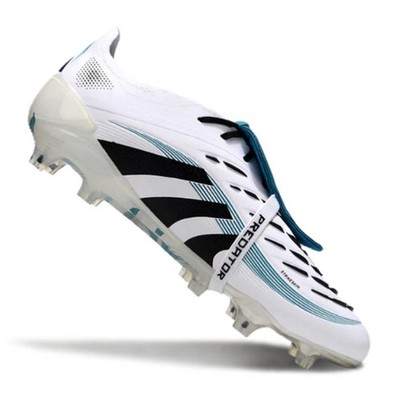 Adidas Predator 25 Elite Tongue White And Blue Firm Ground FG Football Boot