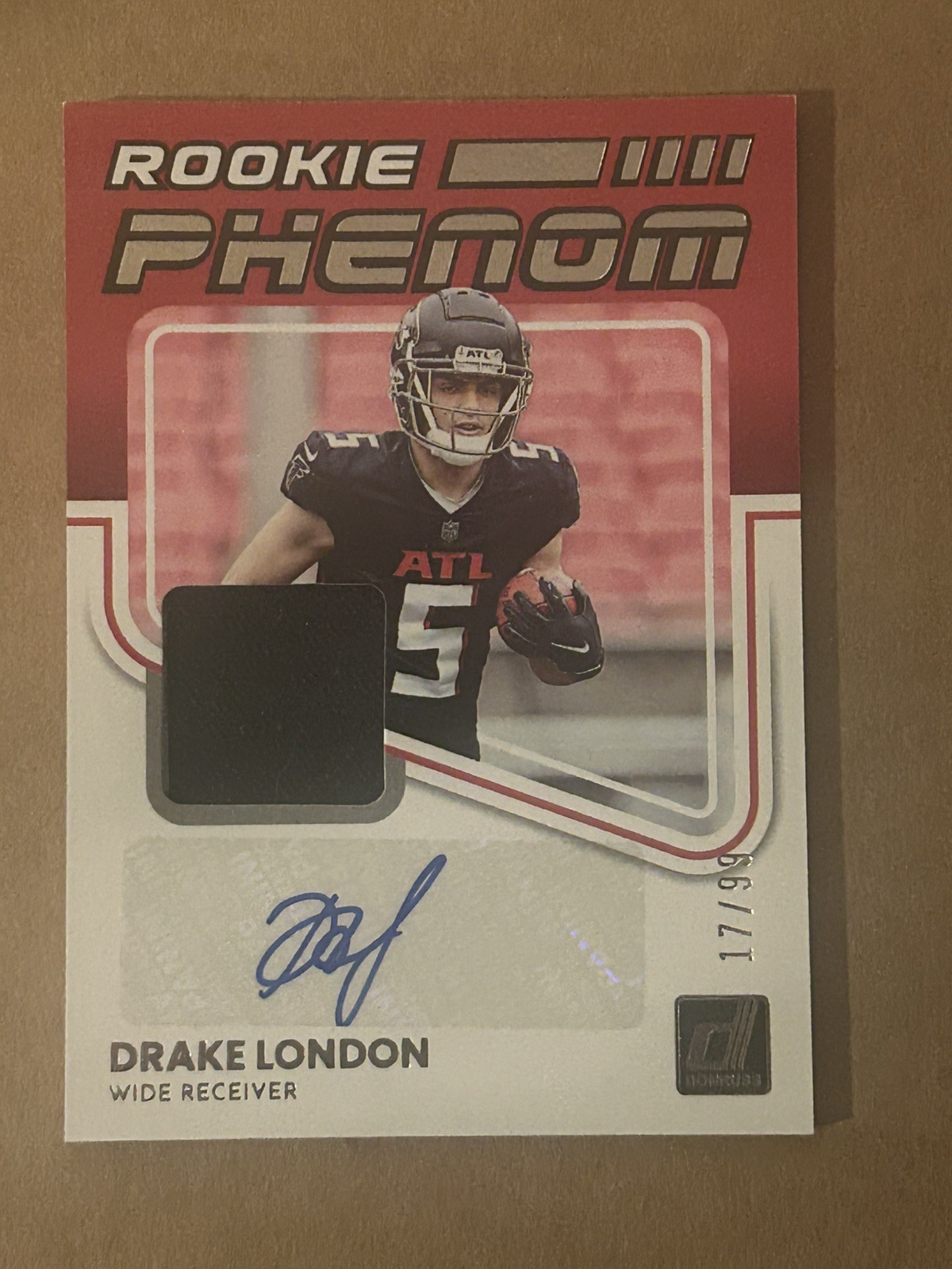 2022 Panini Donruss - Rookie Phenom Rookie Patch Auto Drake London #RPA-7 /99