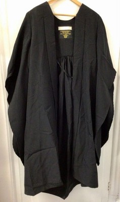 Ede & Ravenscroft akademisches Abschlusskleid - schwarz - 50'' Länge - Uni Zeremonie