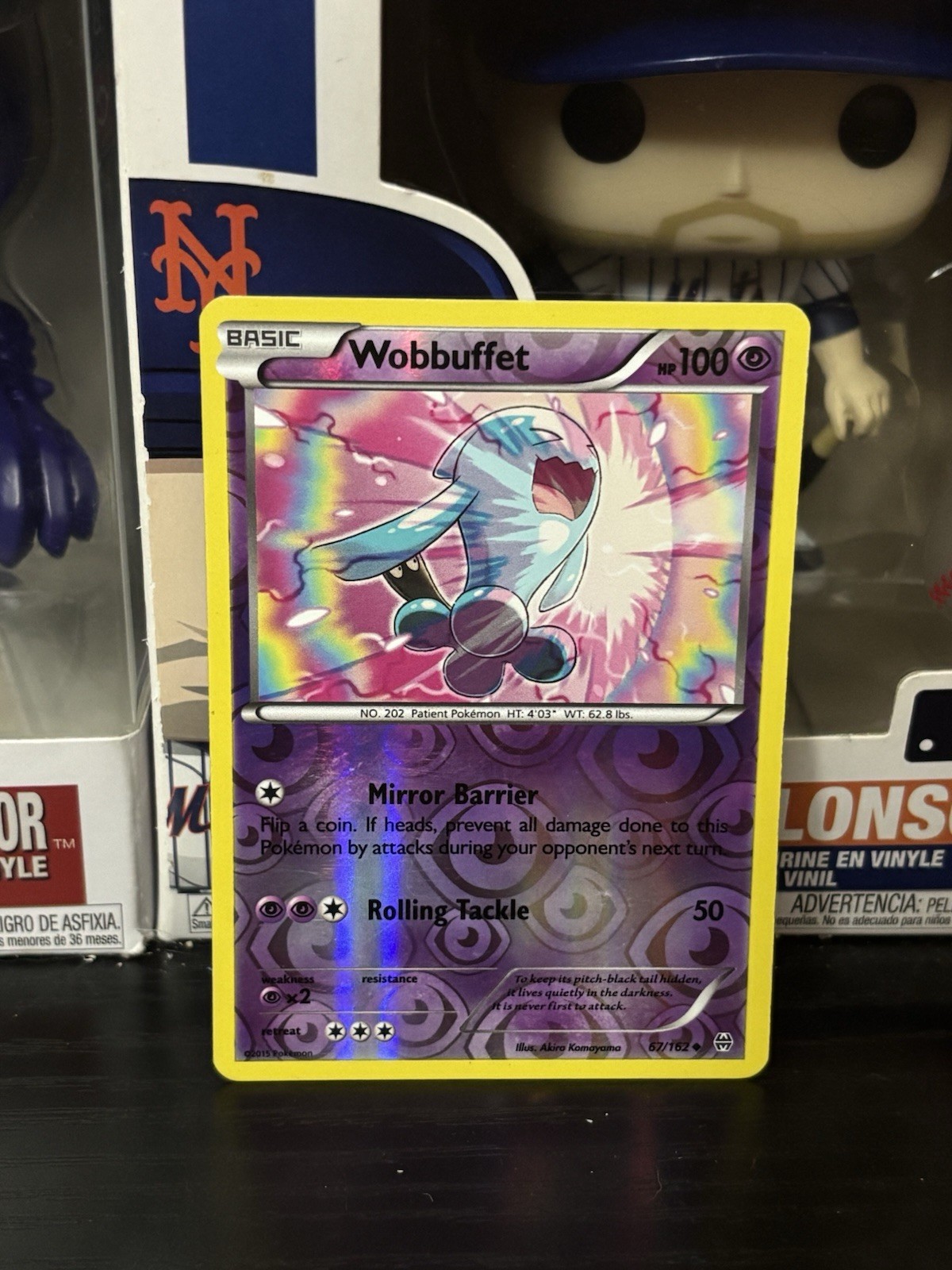 Pokemon TCG XY Breakthrough - Wobbuffet #67/162 - Reverse Holo Card