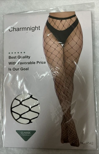 Charmnight Fishnet Panty Hose Size S-XXXL Stocking # 4542 Sexy Pantyhose NWT New