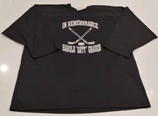 VTG Air-Knit Hockey Jersey Practice XL Black "In Remembrance" "Jerrys" #2 CCM