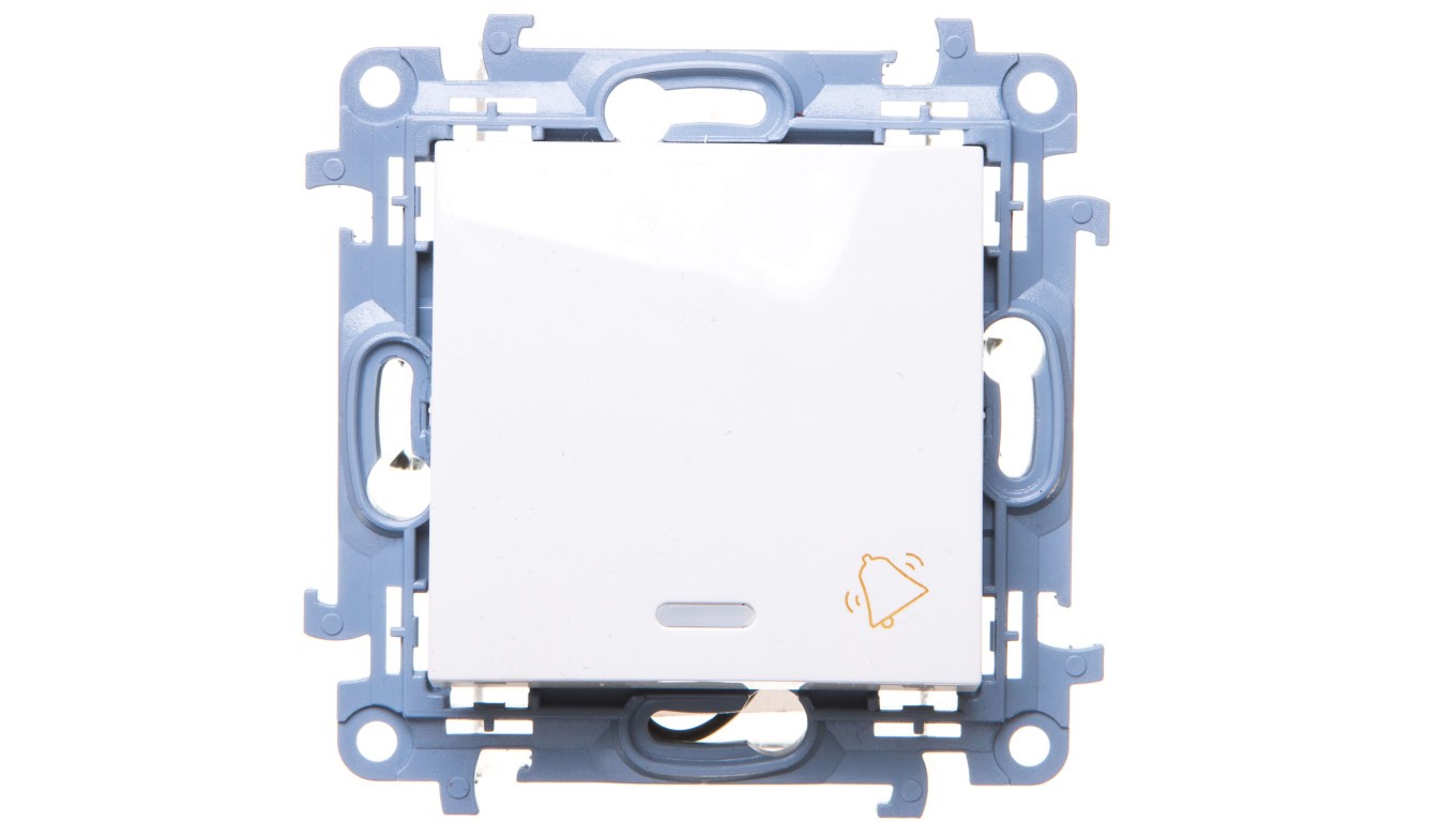 Simon 10 Button/ Bell/ LED Backlit White CD1L.01/11