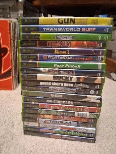 Original xbox game lot 20 Rayman 3,  Gun,, neednFor speed underground