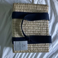 PICNIC TIME - Parisian Picnic Basket - Seagrass Picnic Basket, (Beige with Na...
