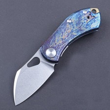 2026 Custom Anodized Titanium Handle Small Size Mouse Pocket Knife With Clip New