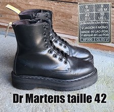 Dr MARTENS Jadon II Plateforme taille 42 UK8 cuir VEGAN noir semelles compensées