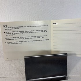 Pin Bot Instruction Manual Booklet Only Nintendo Nes Authentic