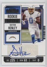 2023 Panini Contenders Rookie Ticket Daiyan Henley #199 Auto 0d8
