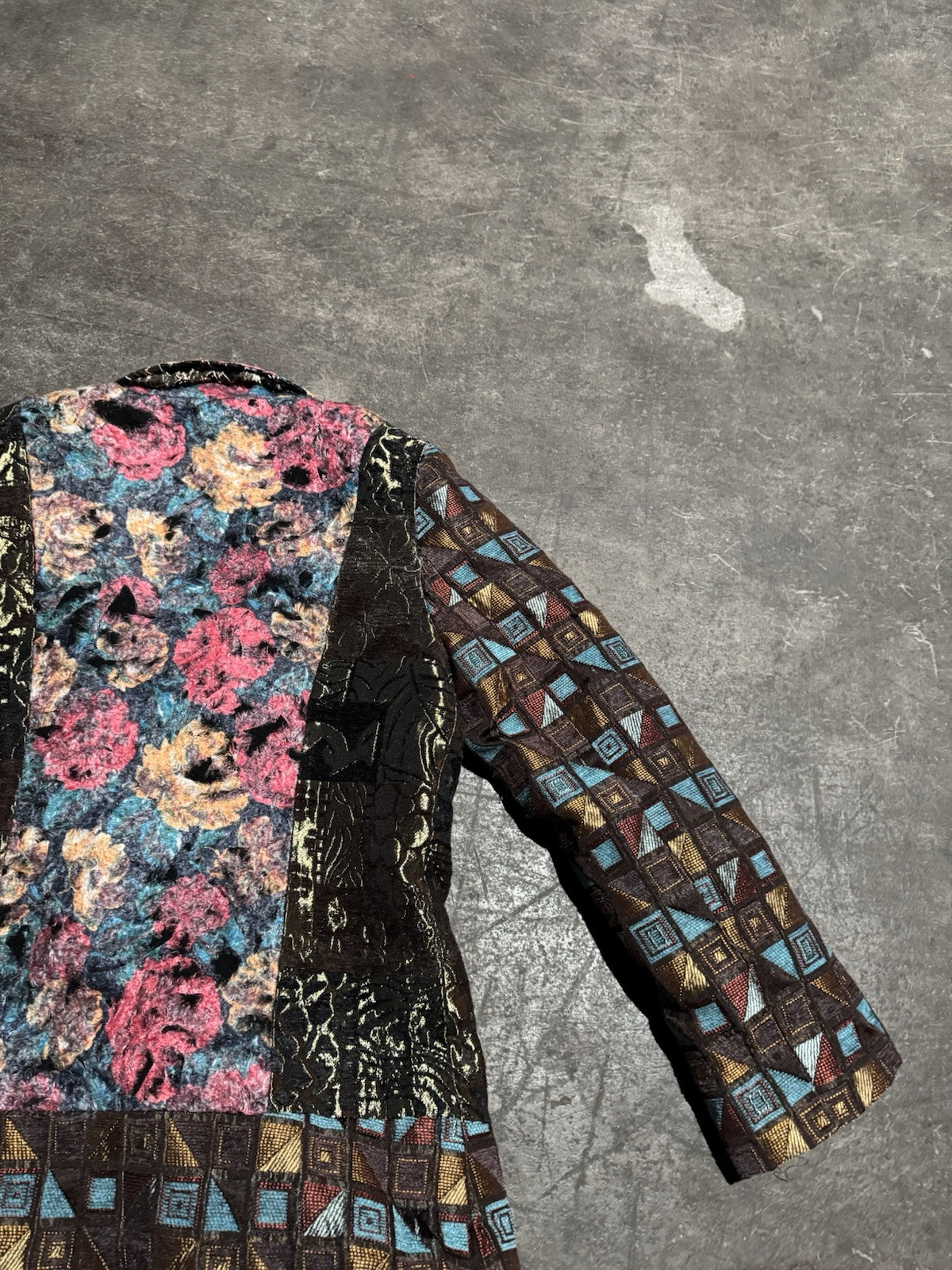 SACRED THREADS Boho Jacket Buttoned Down Patchwor… - image 10