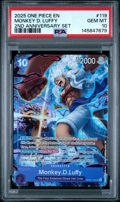 2025 ONE PIECE ENGLISH VERSION 2ND ANNIVERSARY SET #119 MONKEY D