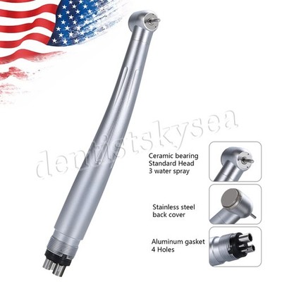 USA Dental Standard Head Push Type Fast High Speed Handpiece Air Turbine 4 Hole