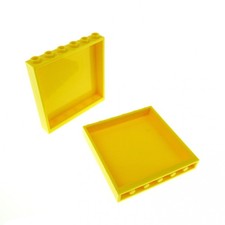 2x Lego Panele 1x6x5 gelb Mauer Wand Element Burg Castle 6288414 59349