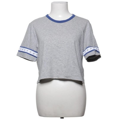 Calvin Klein Jeans, Crop Top, Größe: M, Grau, Baumwolle, Print, Damen #Brp