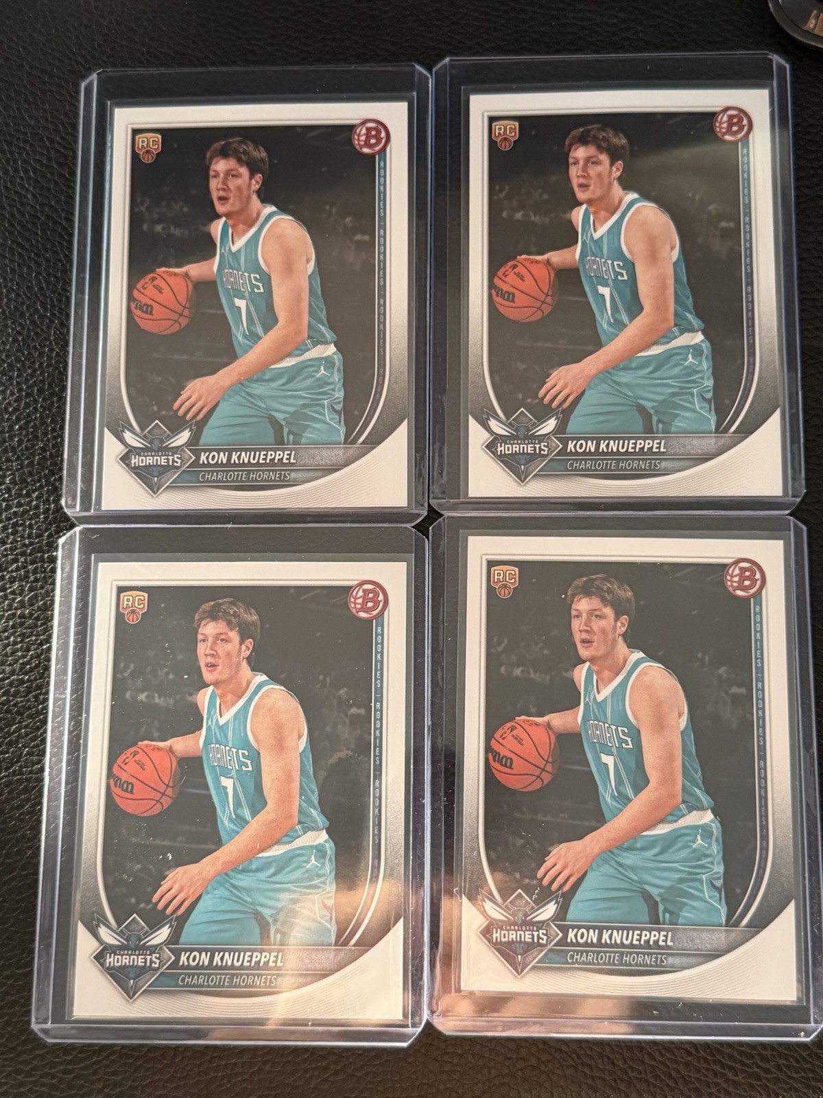 2025-26 Bowman chrome Basketball - 4 card lot... Kon knueppel - RC #4