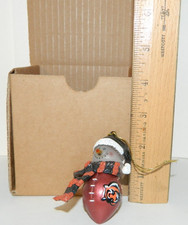 as is w box Cincinnati Bengals football NFL snowman Christmas TREE Ornament