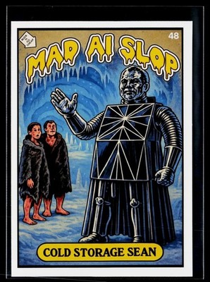 Mad Scientist 40K GPK SPOOF MAD AI SLOP Puzzle Back SP #48 Cold Storage Sean