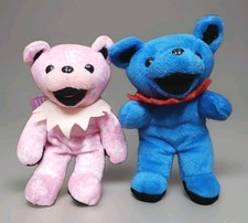 Grateful Dead Tennessee Jed Baby Pink Beanie Bear Collectibles 7" Lot Of 2