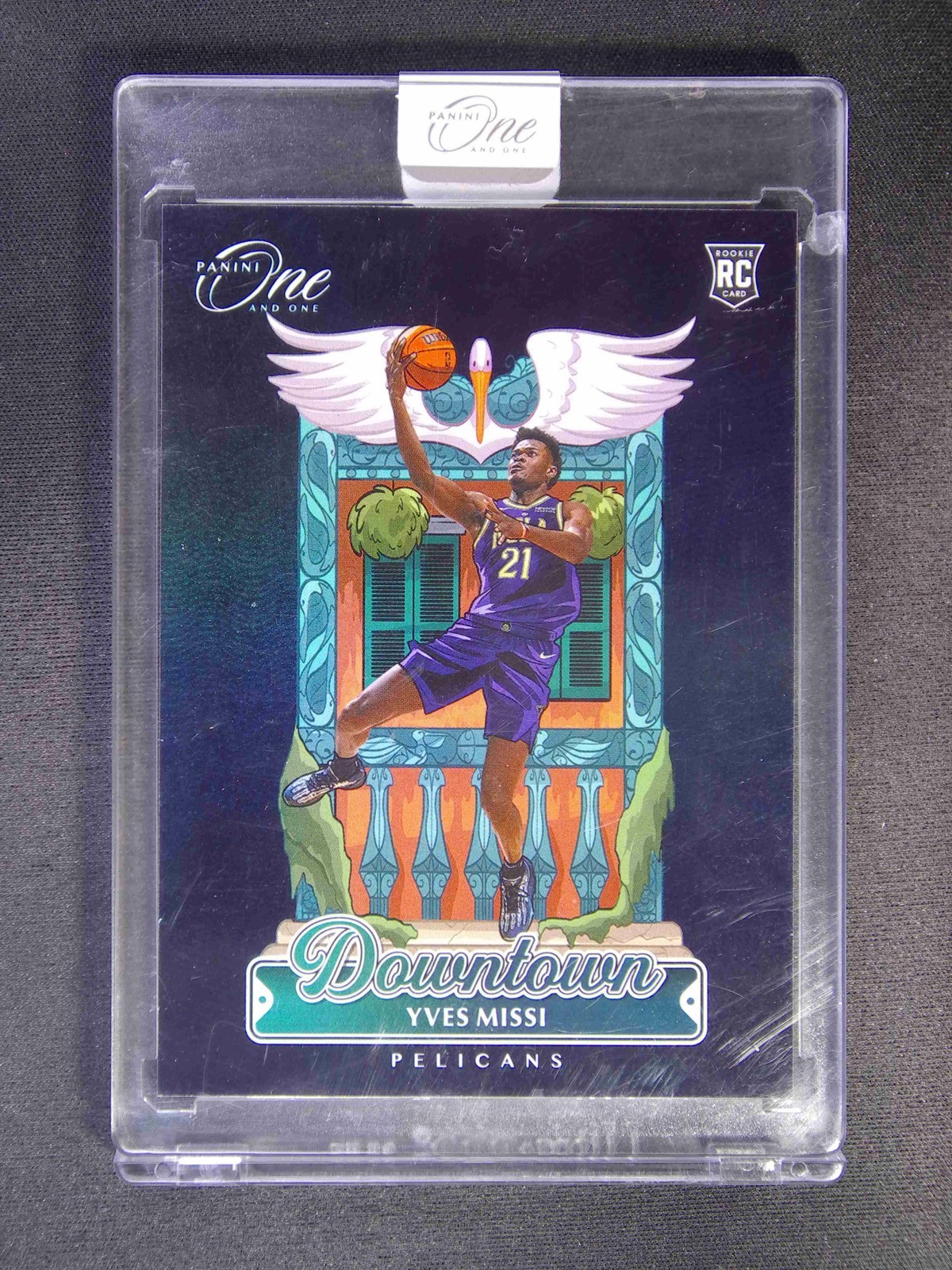 2024-25 Panini One And One Yves Missi #40 RC Rookie Downtown Case Hit SSP