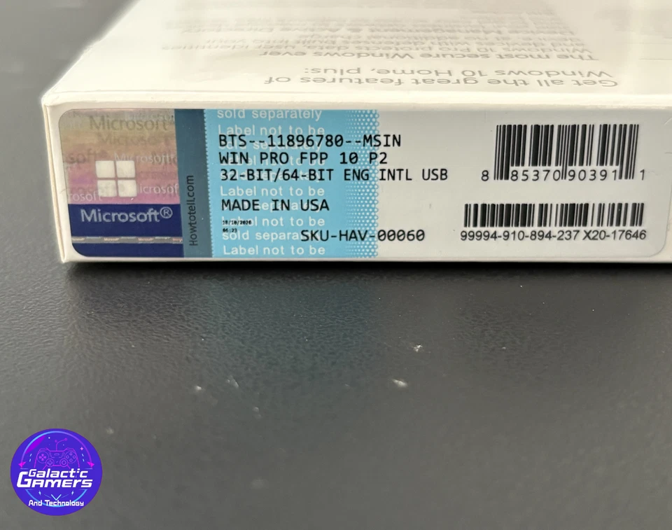 Microsoft Windows 10 Pro - Full Retail Version 10 Pro Retail Box USB + Key Card - Image 4 of 4