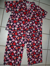 Old Navy women Heart print pajama set 3X