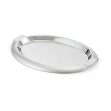 Vollrath 82061 Stainless Serving Tray 17-5/8"Wx13"D, Oval