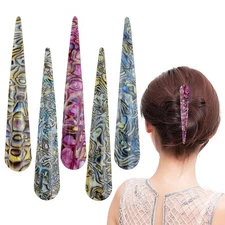 5 PCS Large Acrylic Alligator Hair Clips for Women, Durable Metal Clips for T...