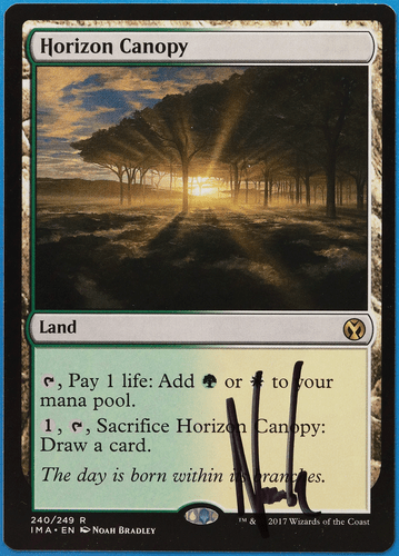 Horizon Canopy Iconic Masters NM Land Rare SIGNED MTG CARD (ID# 504876) ABUGames - Picture 1 of 2