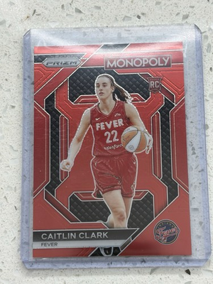 #ad 2024 Panini Prizm Monopoly WNBA Prizm Caitlin Clark #WNBA27 Red Prizm 99 RC $200.00