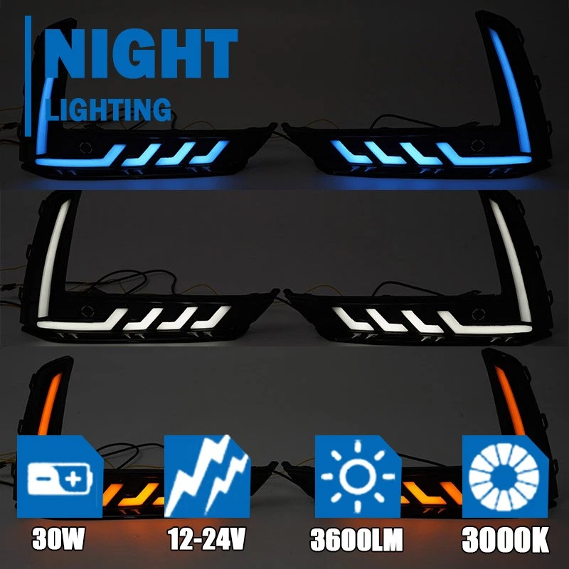 Luz antiniebla luz de giro diurna LED DRL para Honda CR~V CRV 2023~2025 Foto 4 de 4