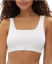 Lot Of 2 Gap GapBody Women's Comfort Ribbed Bralettes White Large Read* Nwot