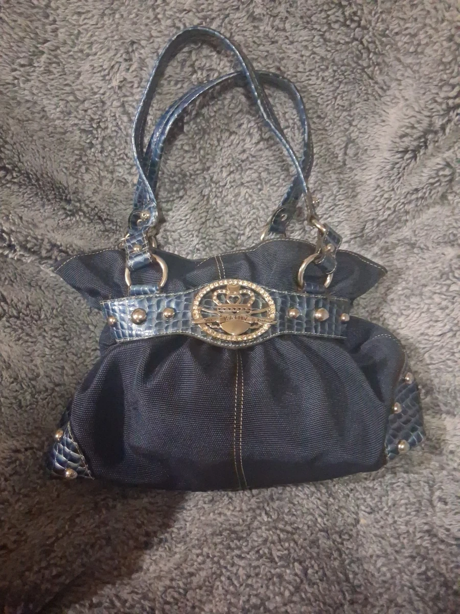 Kathy Van Zeeland Fleur-De-Lis Keychain Purse Charm