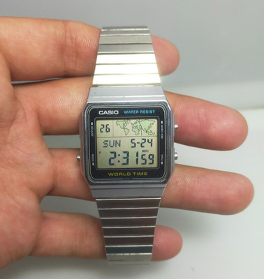 Casio World Time A300U module 643 Alarm Chronograph Digital Men's Japanese Watch