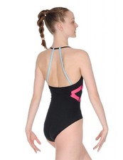 Capezio Coal Cranberry Halter Strap Leotard Adult Size Large