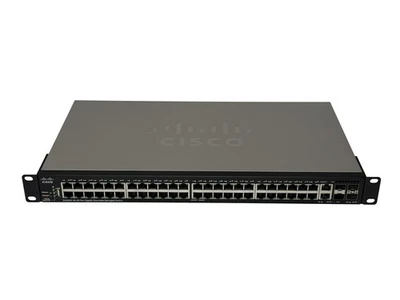 Switch Cisco SG350X-48 48x 1Gb 2x Combo 10Gb 2x SFP+ 10Gb Orejas de Rack Administradas - Imagen 1 de 4