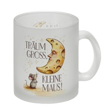 Maus und Käse-Mond Träum groß Glas Tasse