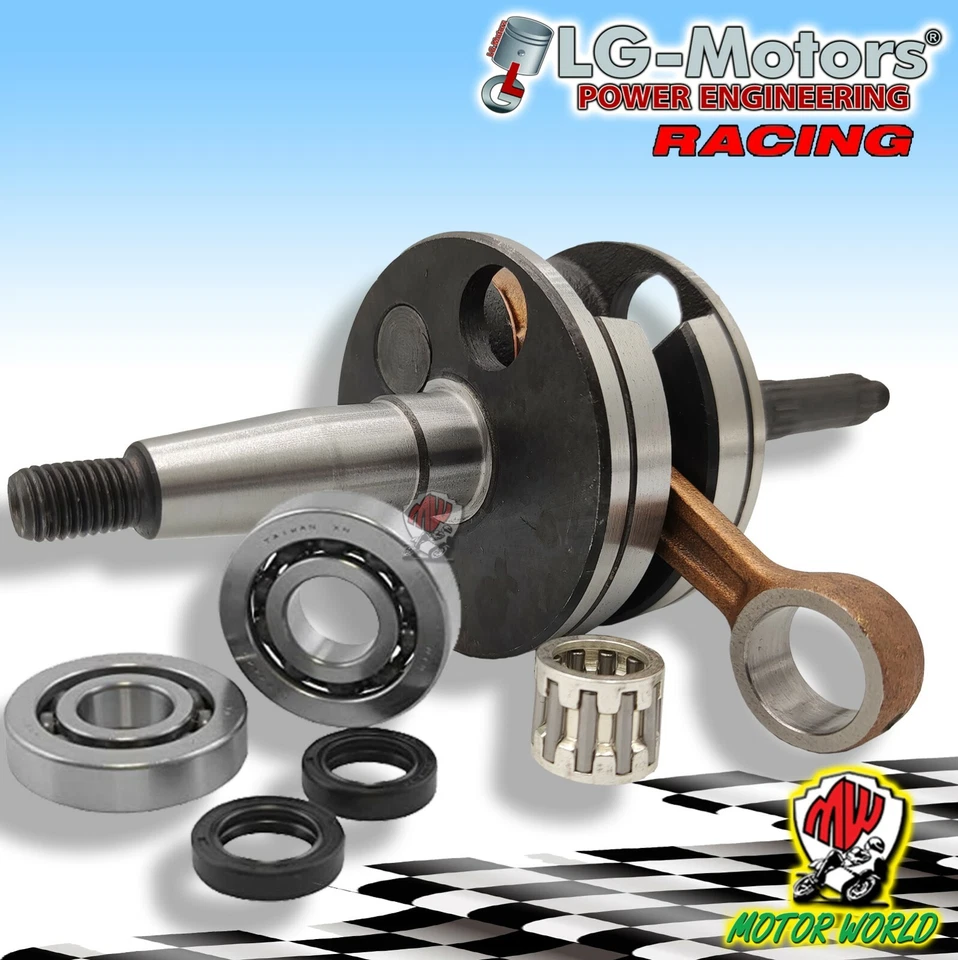 LG-MOTORS 0906044 KIT ALBERO MOTORE COMPLETO SCOOTER PIAGGIO GILERA 50 C.C. ZIP NRG RUNNER